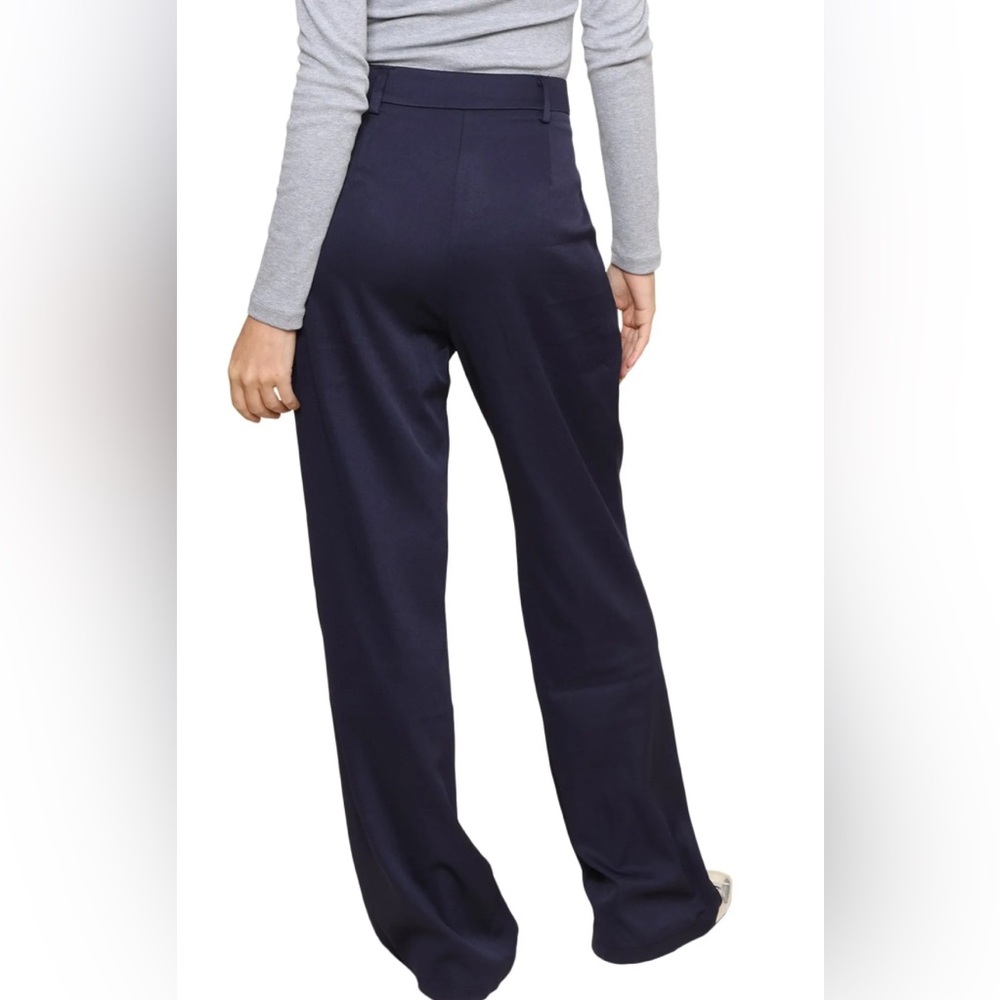 Chic Navy Women's Wide Leg Pants